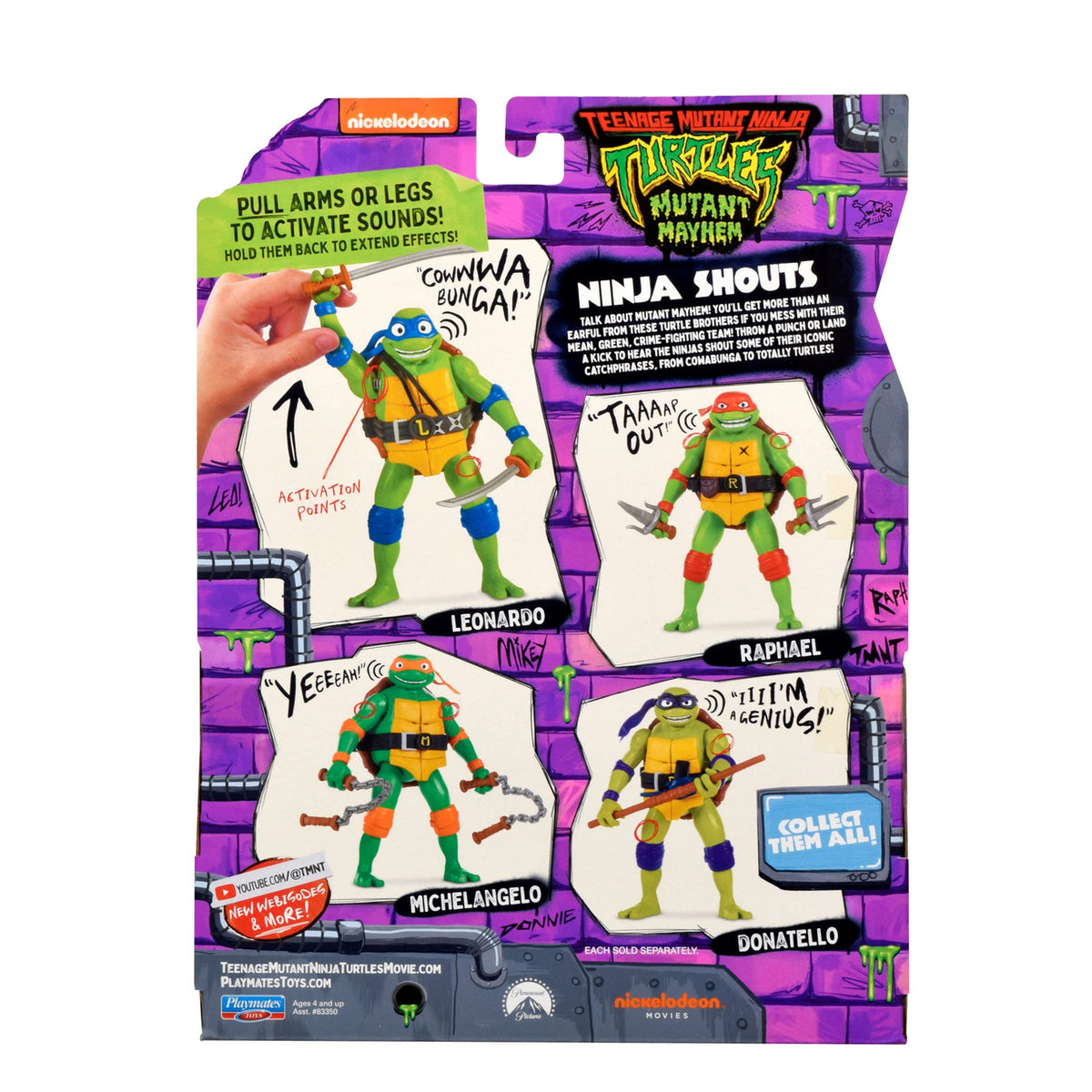 Produktbild Teenage Mutant Ninja Turtles: Mutant Mayhem Ninja Shouts actionfigur Leonardo 14 cm