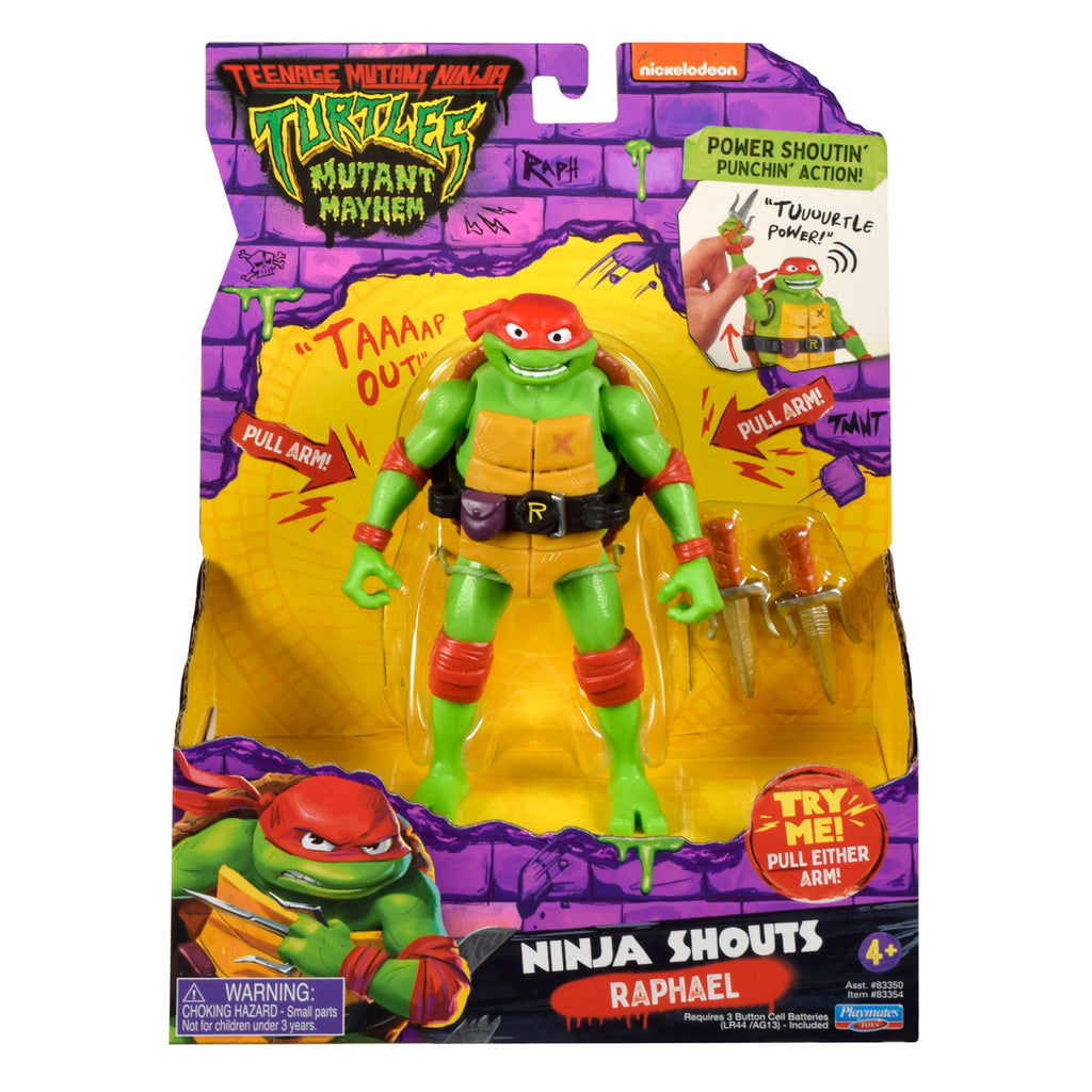 Produktbild Teenage Mutant Ninja Turtles: Mutant Mayhem Ninja Shouts actionfigur Raphael 14 cm