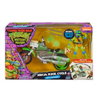 Product image Teenage Mutant Ninja Turtles: Mutant Mayhem Drive N Kick Action Figure Leonardo & Motorcycle 11 cm