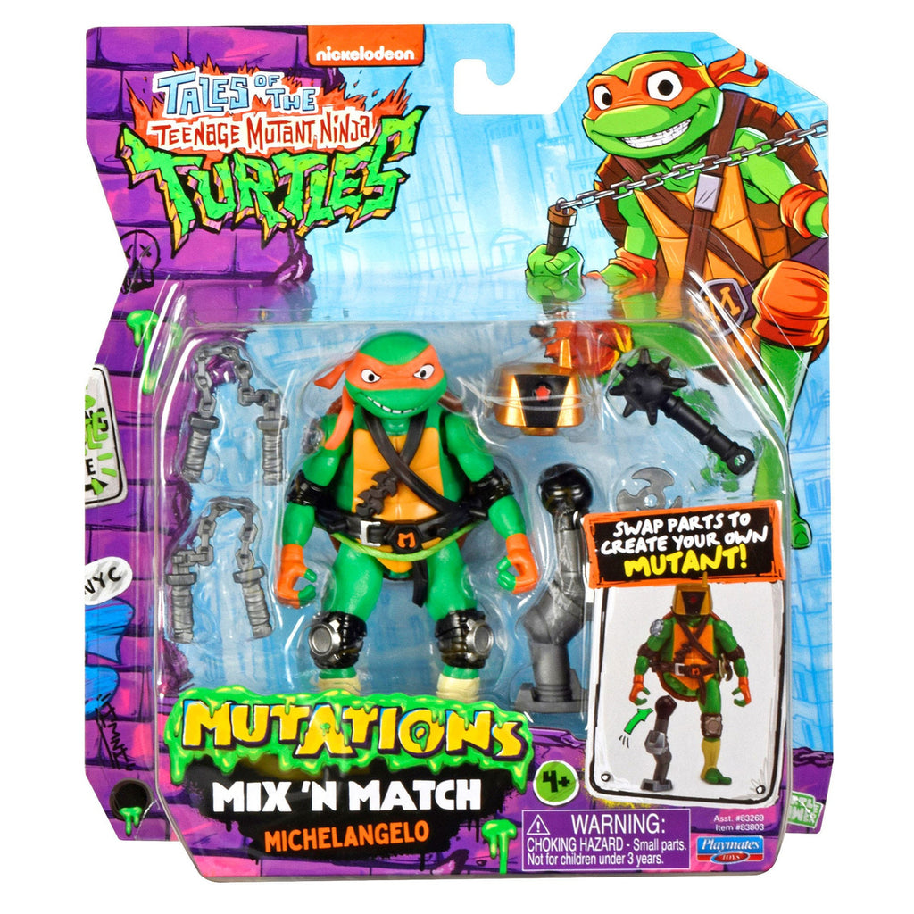 Produktbild Äventyren med Teenage Mutant Ninja Turtles Mix 'n Match actionfigur Michelangelo 12 cm