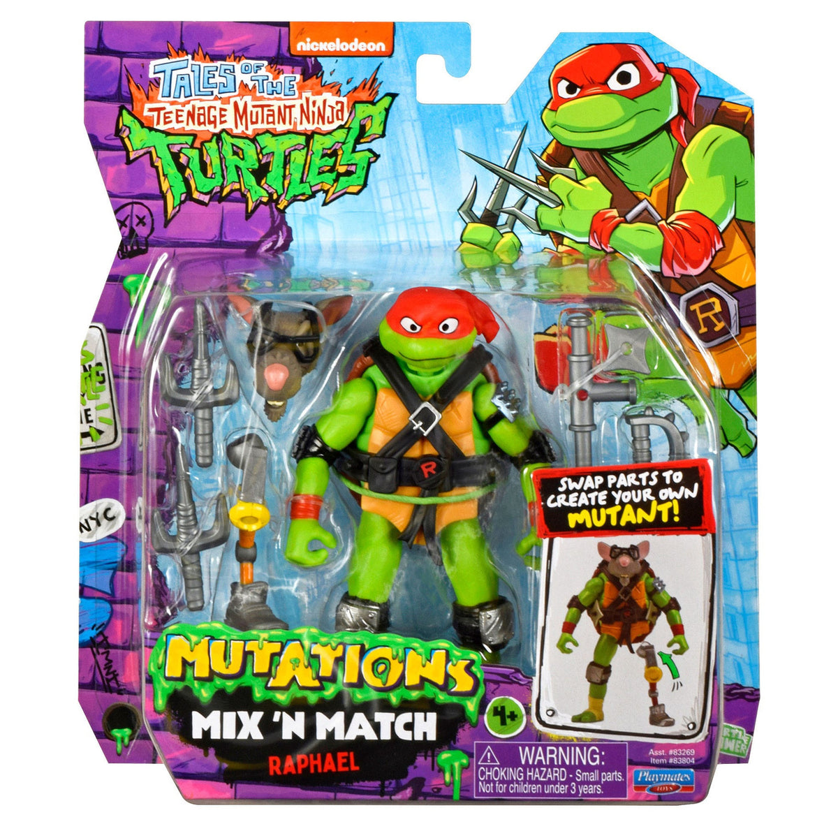 Produktbild Teenage Mutant Ninja Turtles Äventyr Mix 'n Match actionfigur Raphael 12 cm