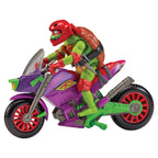 Produktbild Teenage Mutant Ninja Turtles Äventyr – Actionfigur med fordon Raphael & Purple Dragon 12 cm