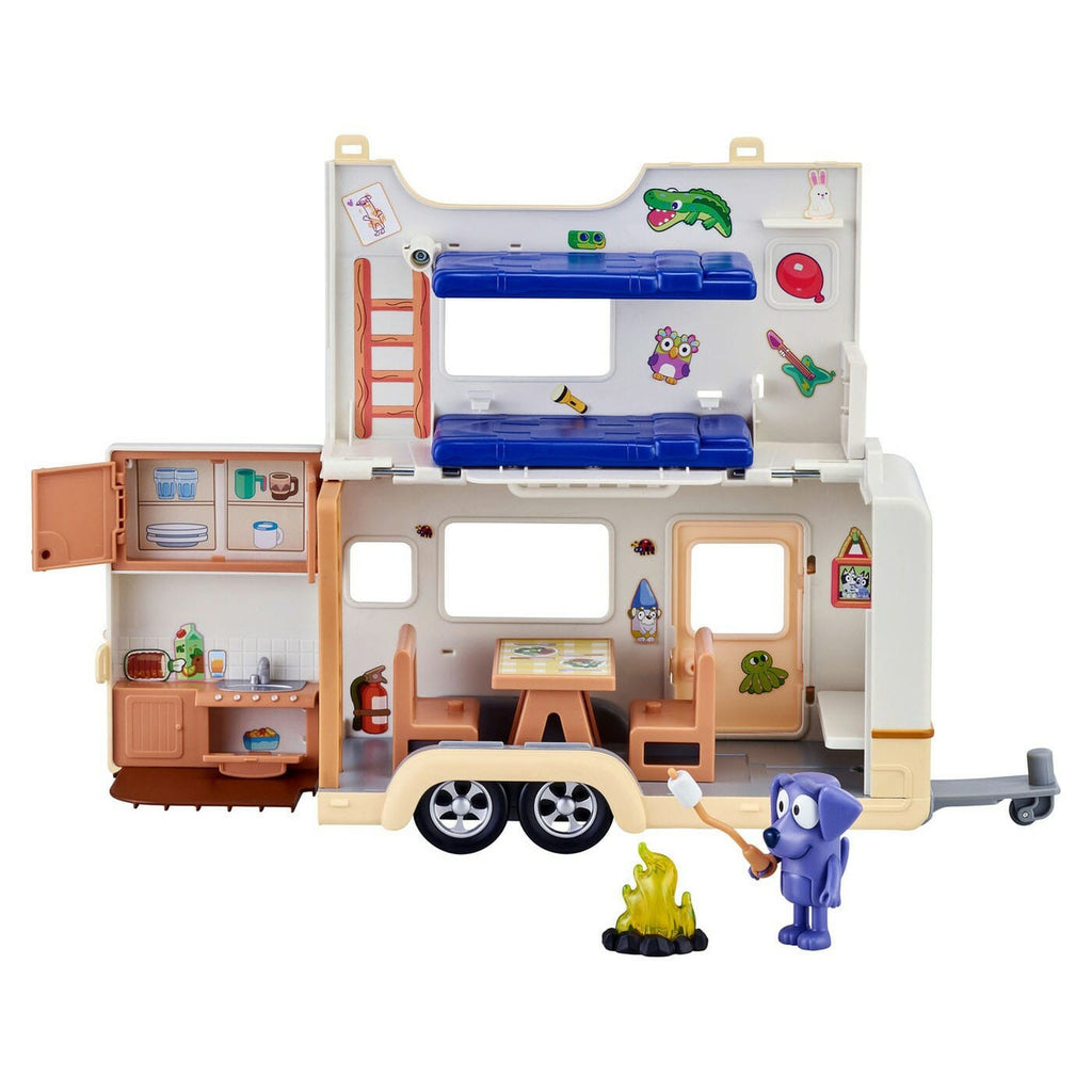 Produktbild Bluey-actionfigur med fordon – Bluey Caravan