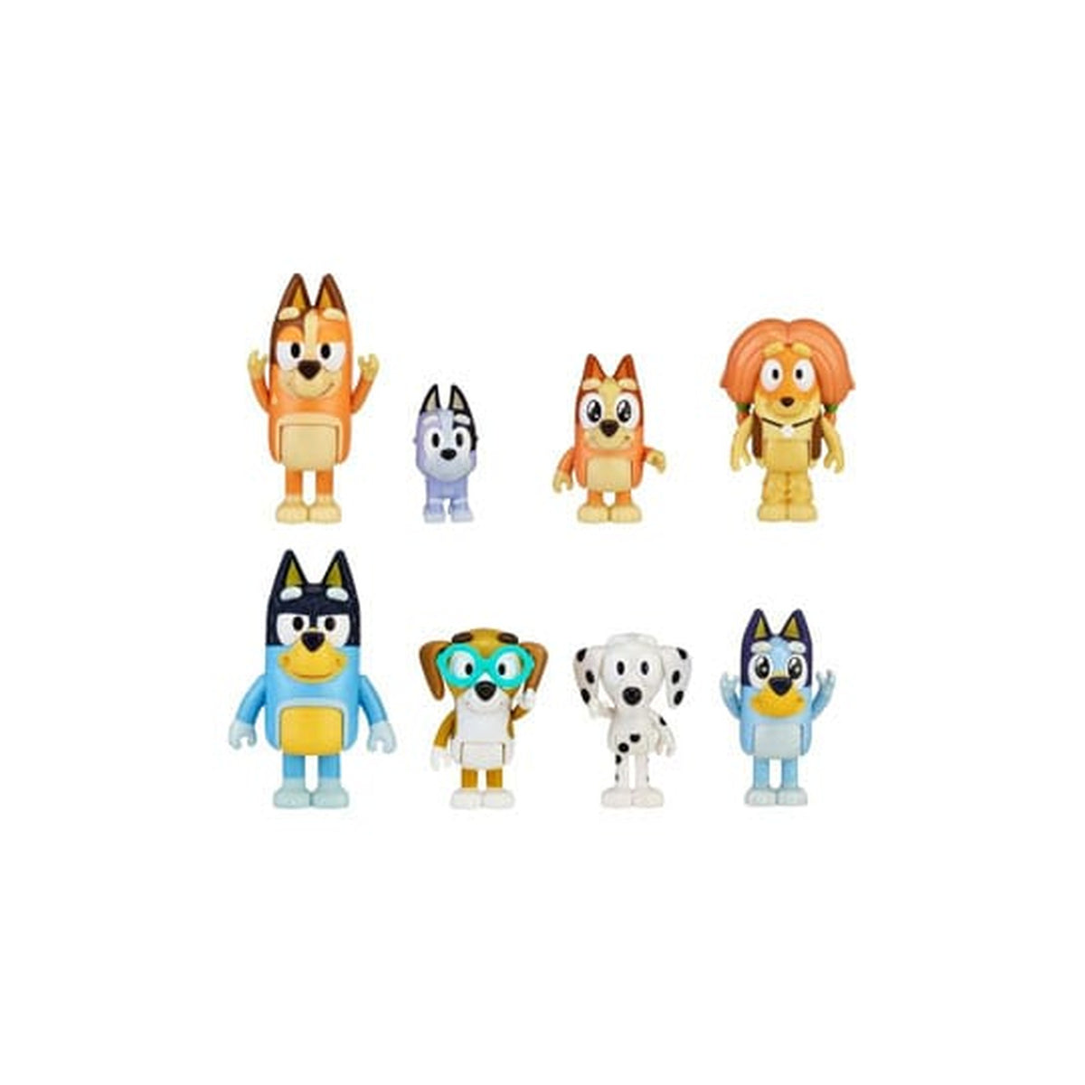 Produktbild Bluey: Family & Friends Figurerset med 8 delar