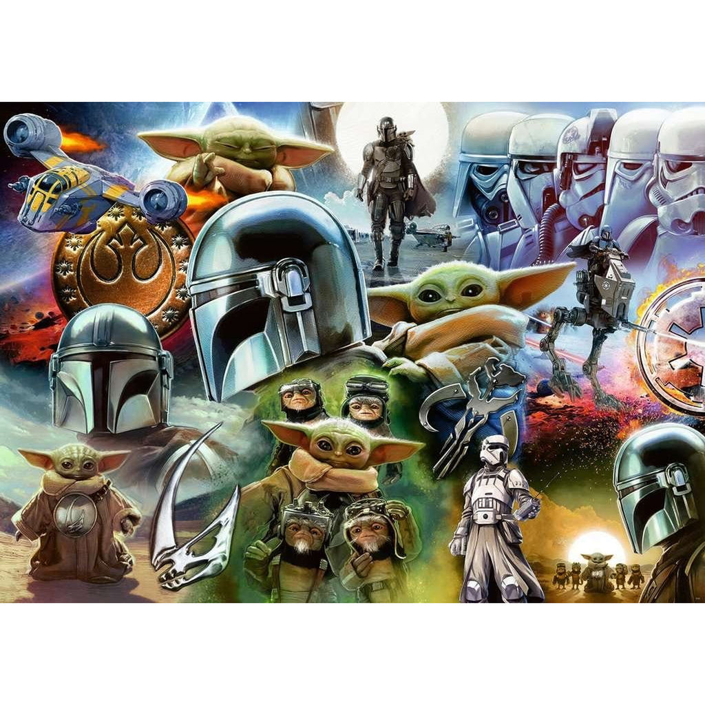 Produktbild The Mandalorian and Grogu pussel (1000 bitar)