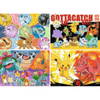 Produktbild Pokémon Pussel 4-pack Pokémonkompisar (4x100 bitar)