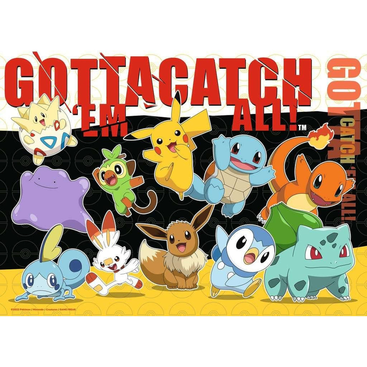 Produktbild Pokémon Pussel 4-pack Pokémonkompisar (4x100 bitar)