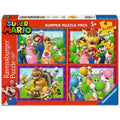 Produktbild Super Mario Pussel 4-pack Dags för Mario! (4x100 bitar)