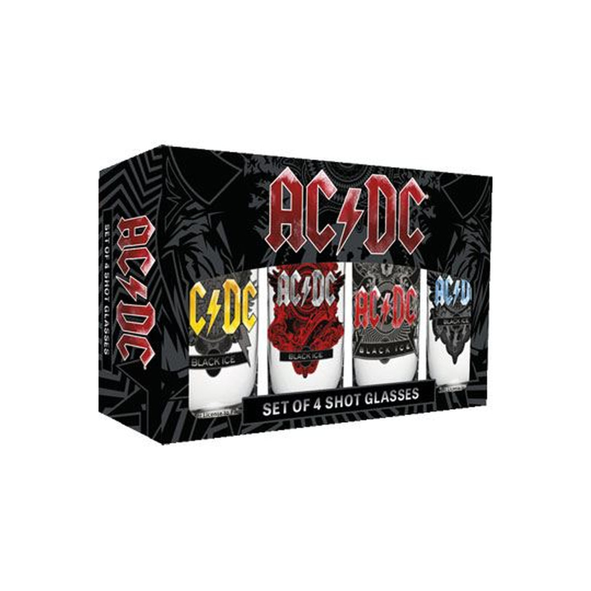 Produktbild AC/DC Shotglas 4-pack Black Ice