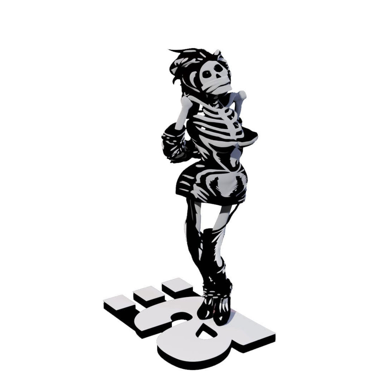 Product image Die Ärzte Statue 1/10 Gwendoline Skeleton 17 cm