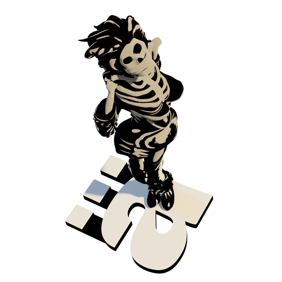 Product image Die Ärzte Statue 1/10 Gwendoline Skeleton 17 cm