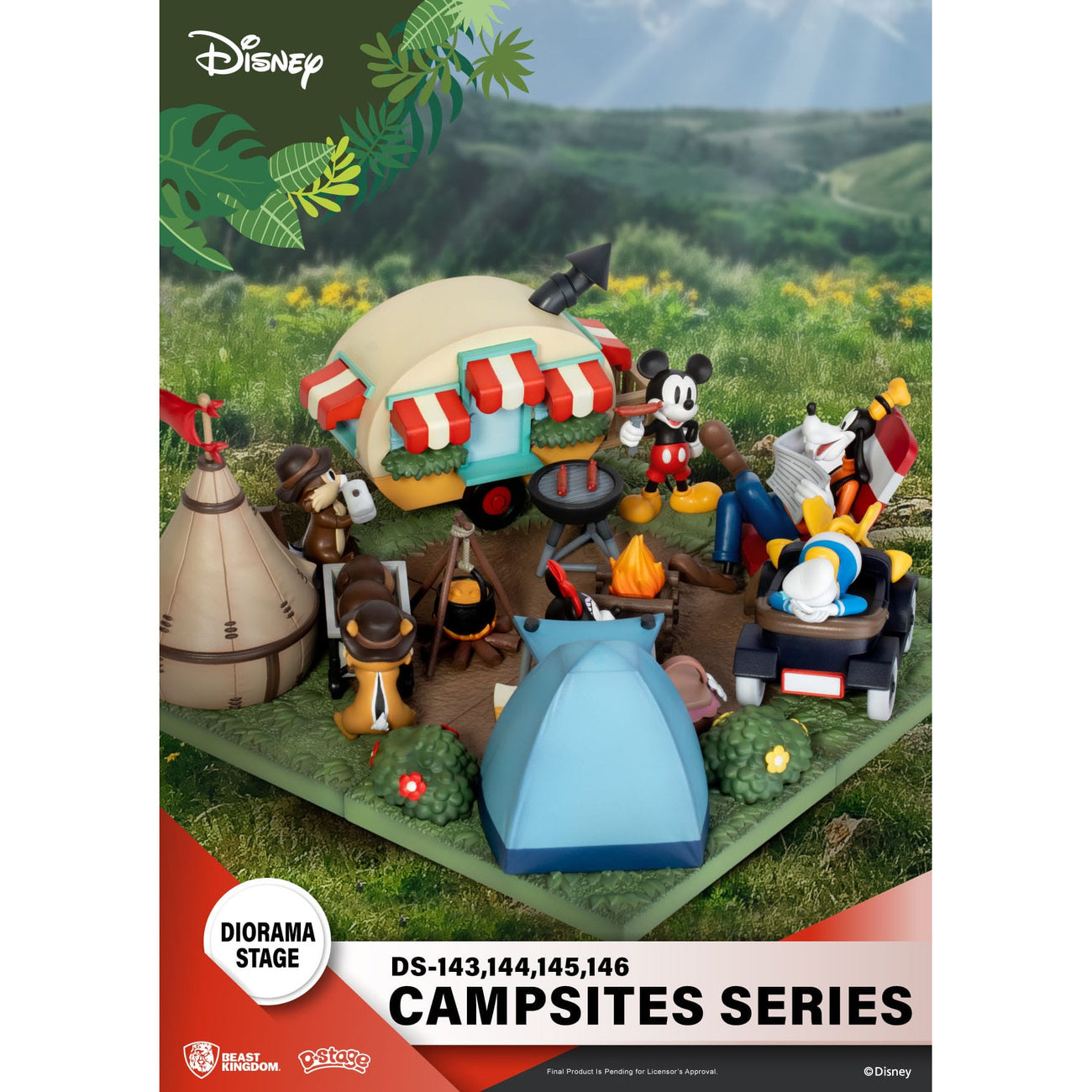 Produktbild Disney D-Stage Campsite Series PVC-diorama Chip & Dale 10 cm