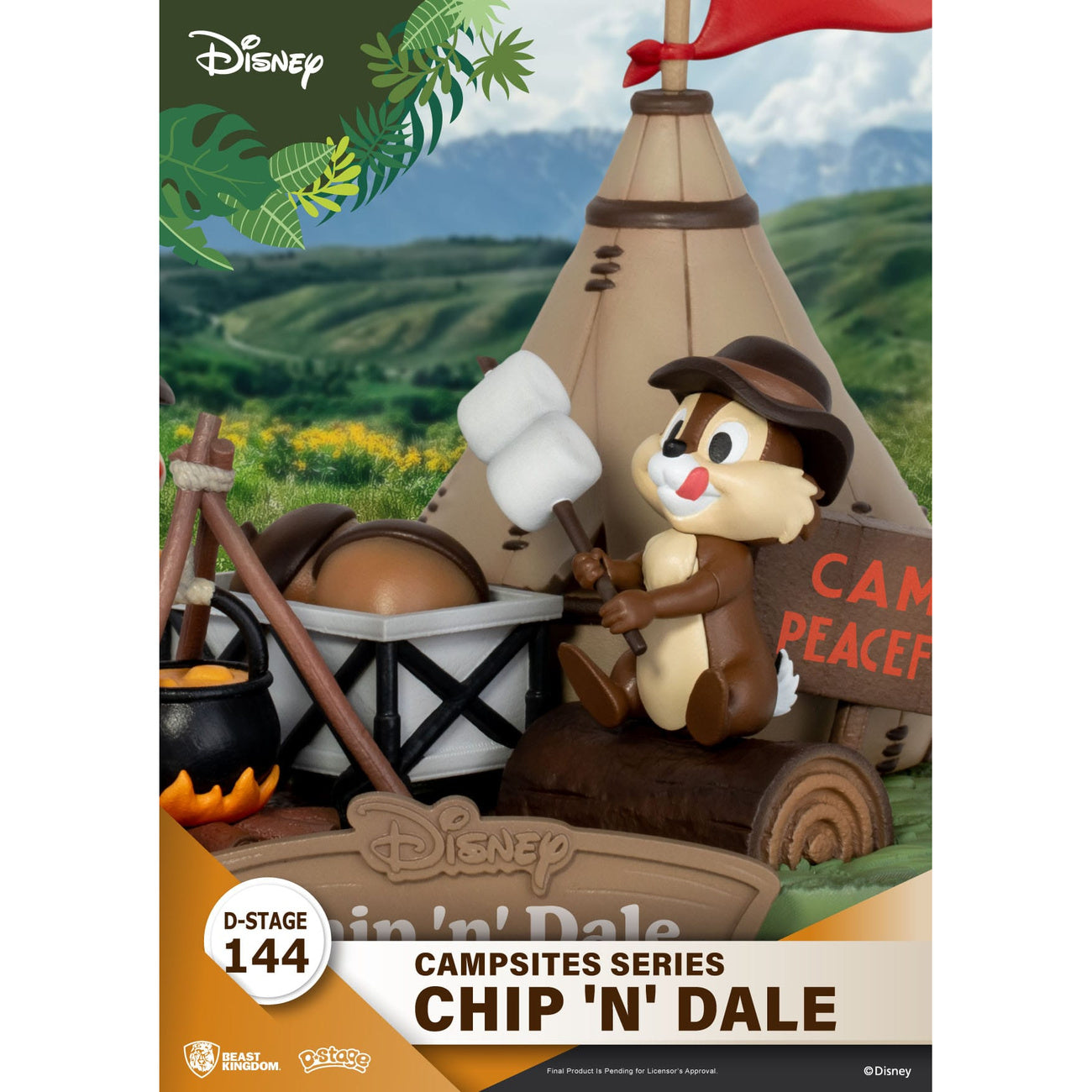 Produktbild Disney D-Stage Campsite Series PVC-diorama Chip & Dale 10 cm