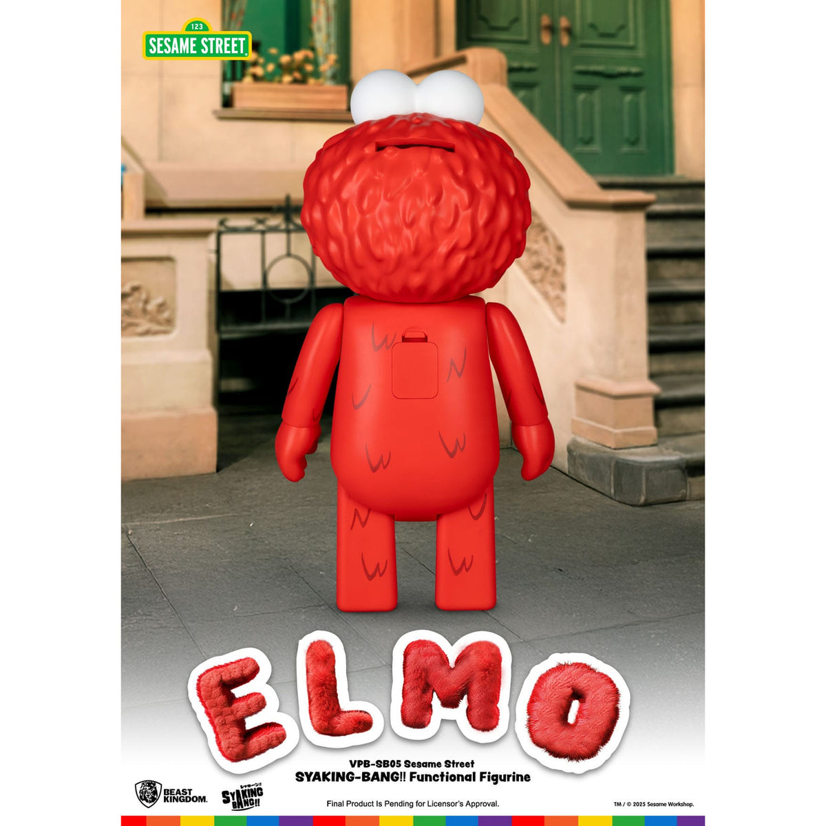 Produktbild Sesam gata Syaking Bang sparbössa i vinyl Elmo 47 cm