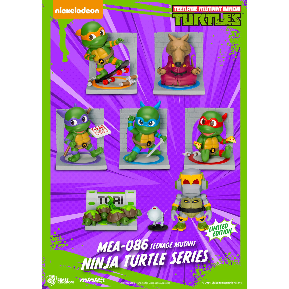Produktbild Teenage Mutant Ninja Turtles Mini Egg Attack Blind Box Figurer Series Sortiment 12 cm (6)