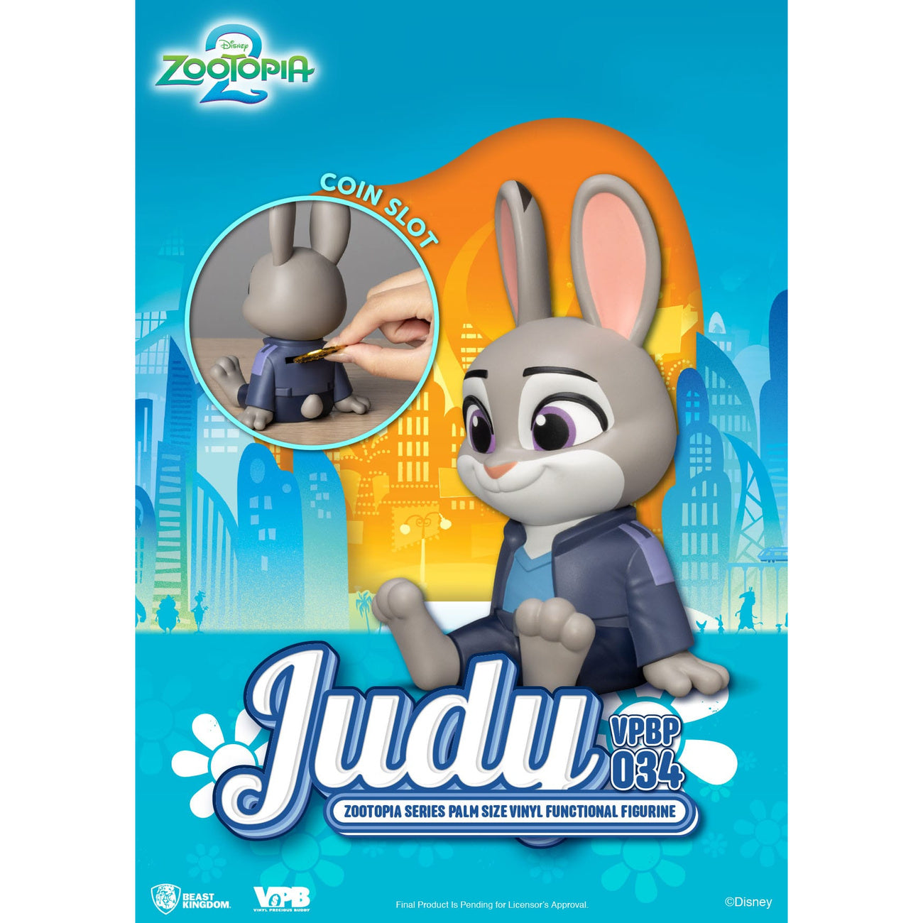 Produktbild Zootropolis Piggy vinylsparbössa Judy 15 cm
