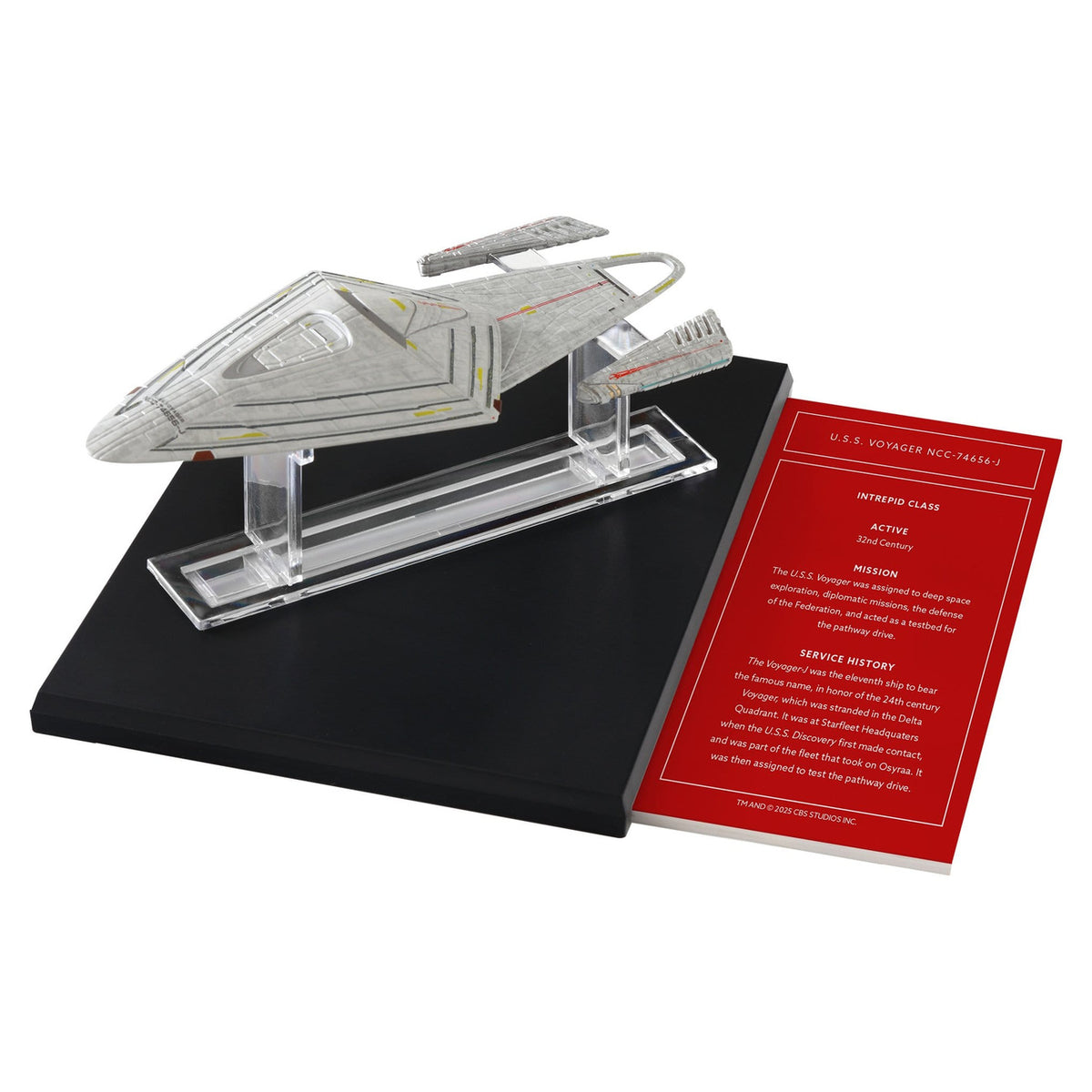 Produktbild Star Trek Library Die-Cast U.S.S. Voyager NCC-74656-J 10 cm