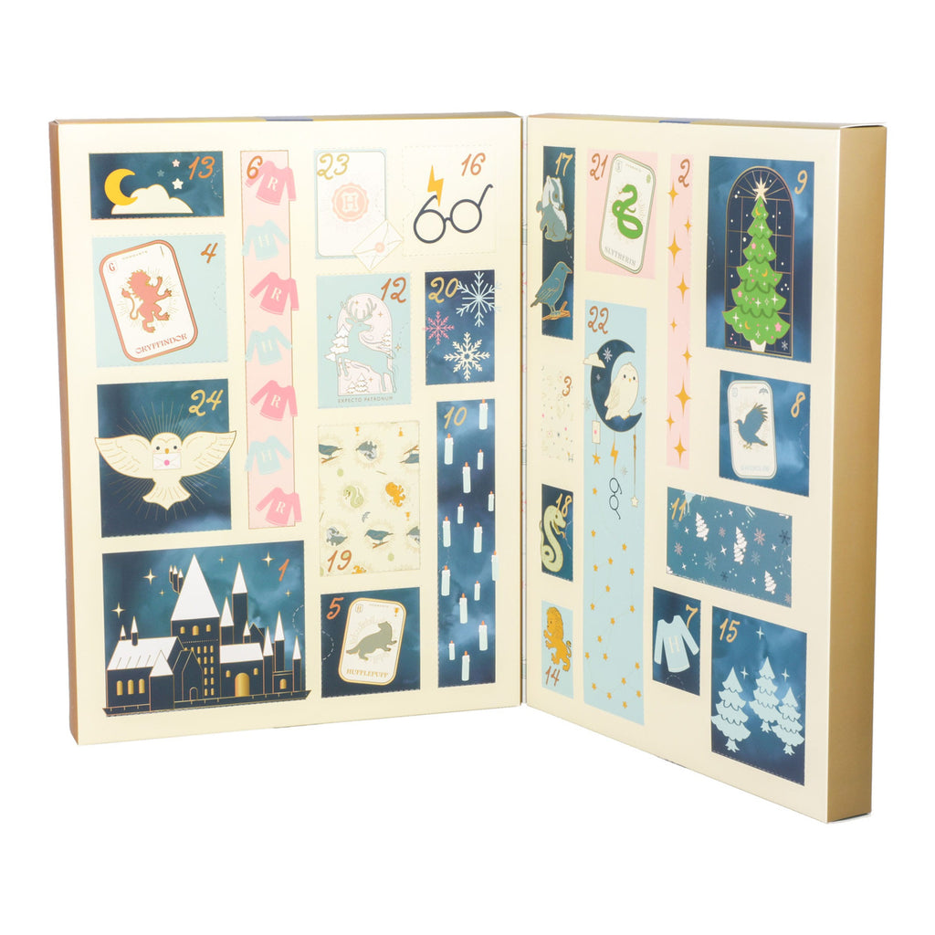 Produktbild Harry Potter adventskalender skrivset 24 dagar Hogwarts