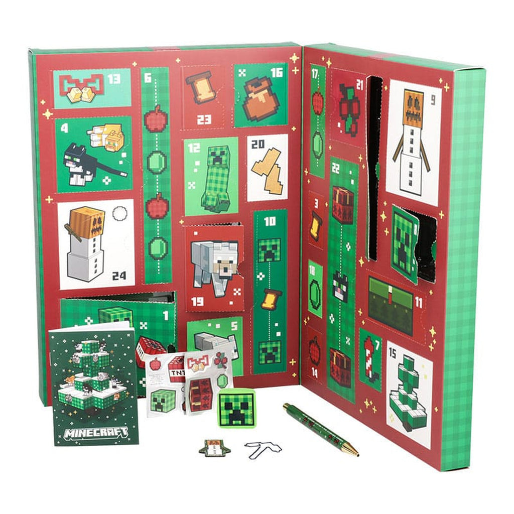 Produktbild Minecraft Adventskalender Kontorsmaterial 24 dagar