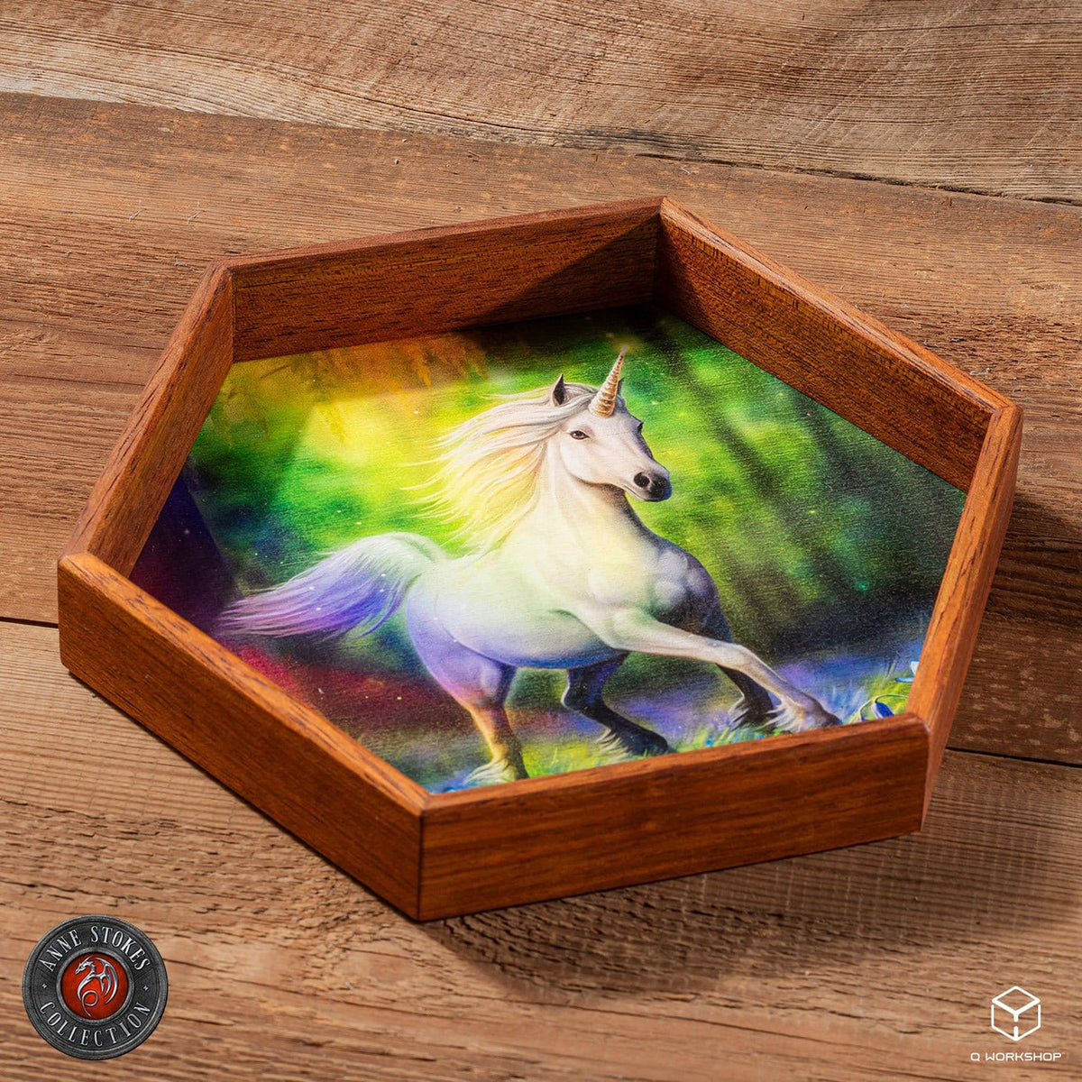 Produktbild Anne Stokes Tärningsbricka Chase The Rainbow 20 cm