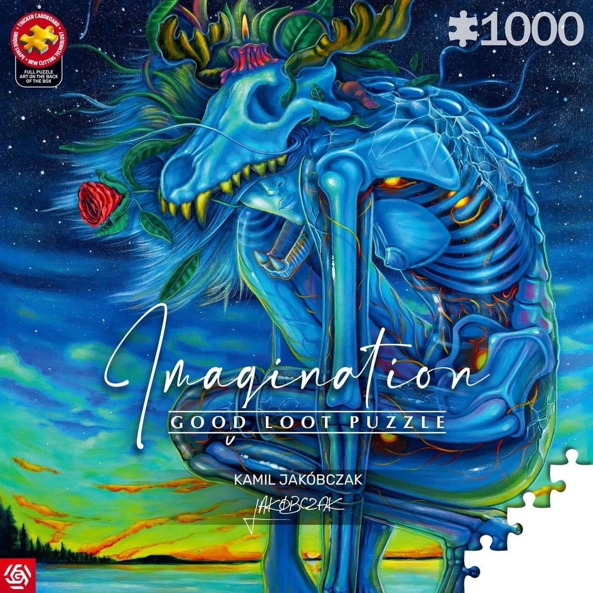 Produktbild Imagination Series Puzzle Kamil Jakóbczak Bialy Wilk (1000 bitar)