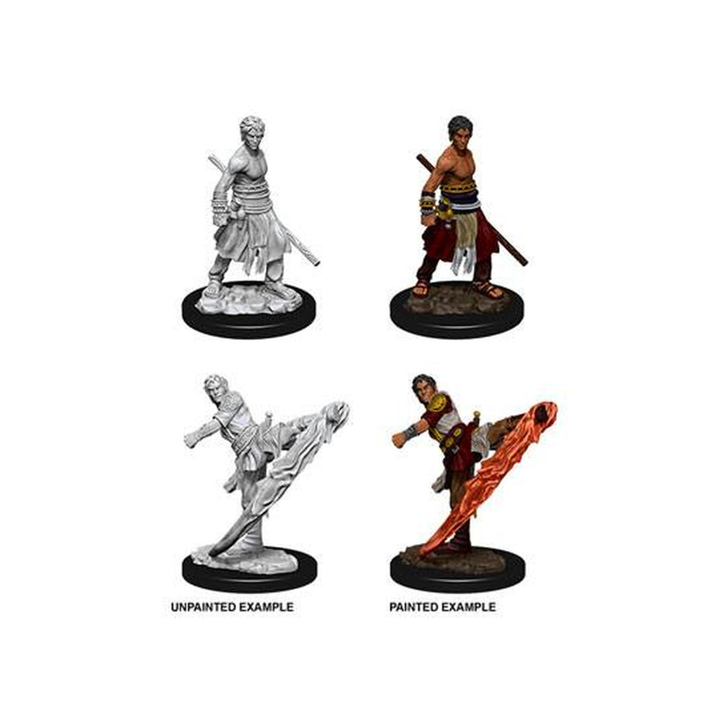 Produktbild D&D Nolzur's Marvelous Miniatures Omålade miniatyrer Male Half-Elf Monk Ytterkartong (6)