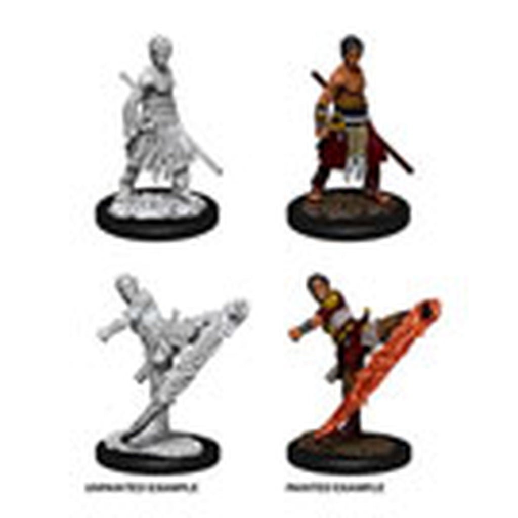 Produktbild D&D Nolzur's Marvelous Miniatures Omålade miniatyrer Male Half-Elf Monk Ytterkartong (6)