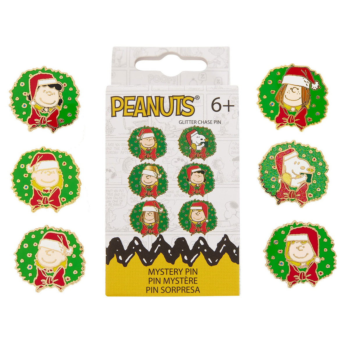 Produktbild Peanuts by Loungefly Emaljpins Blind Box Snoopy and Friends Holiday sortiment (12)