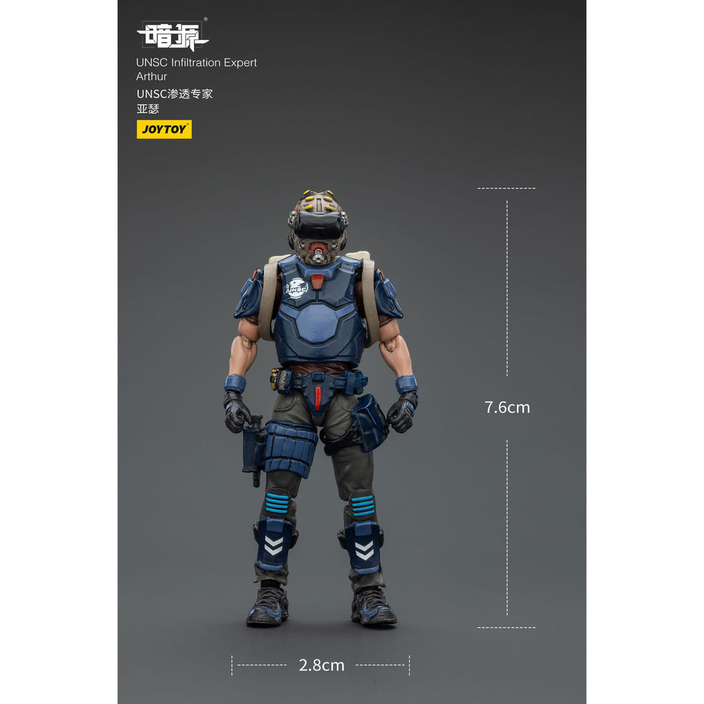 Produktbild UNSC Dark Source actionfigur Infiltration Expert Arthur 7 cm