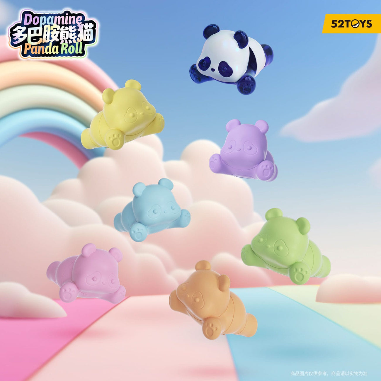 Produktbild Panda Roll Blind Box figursortiment Dopamine Pandas 3 cm (6)