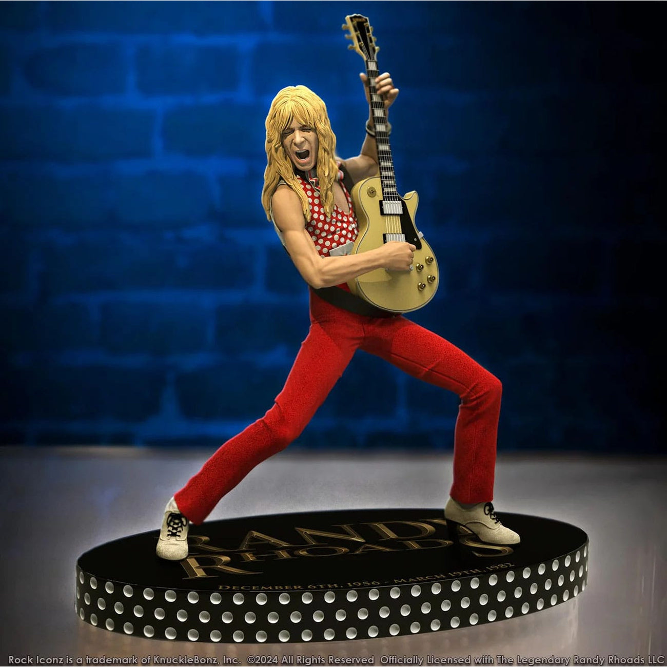 Produktbild Randy Rhoads IV Rock Iconz Staty The Early Years Red Version 24 cm