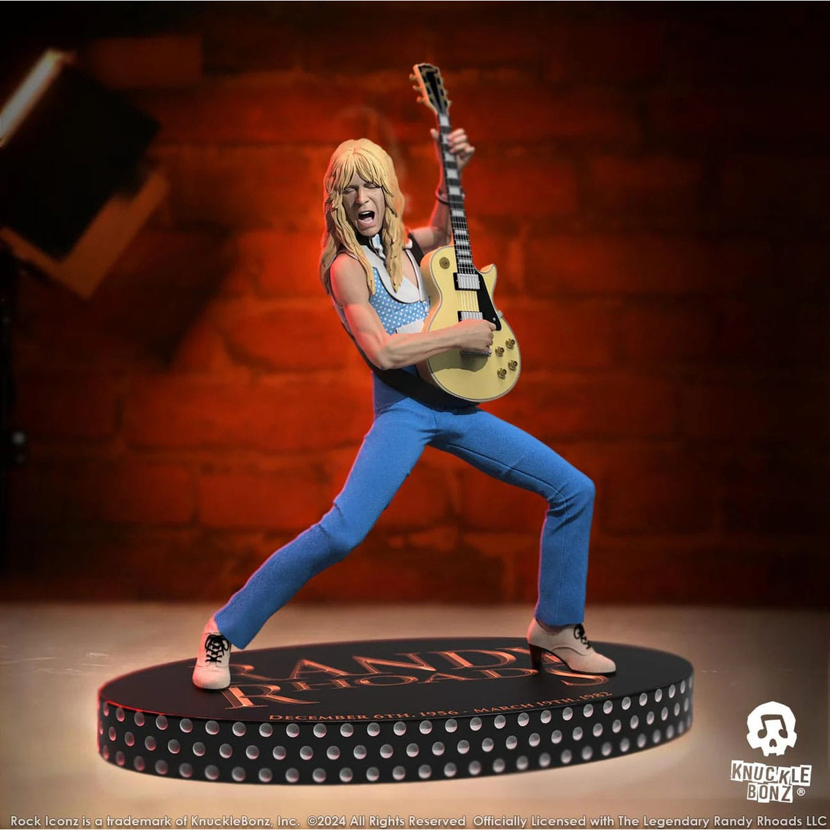 Product image Randy Rhoads IV Rock Iconz Statue The Early Years Blue Version 24 cm