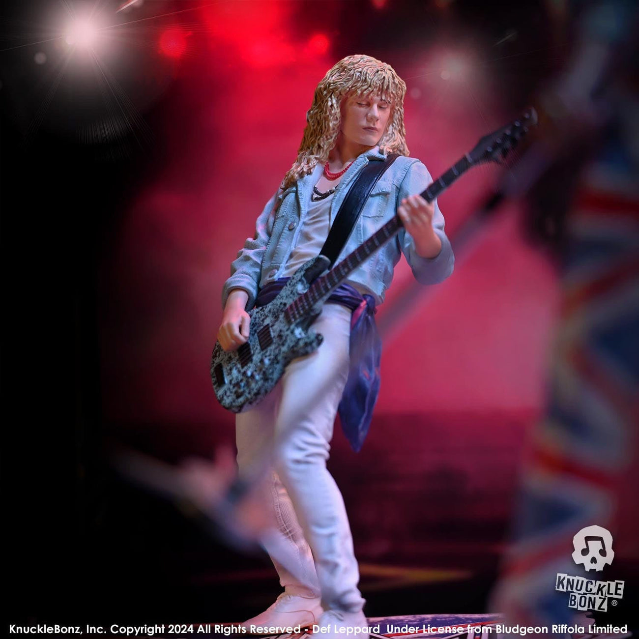 Produktbild Def Leppard Rock Iconz Statyett Rick Savage 24 cm