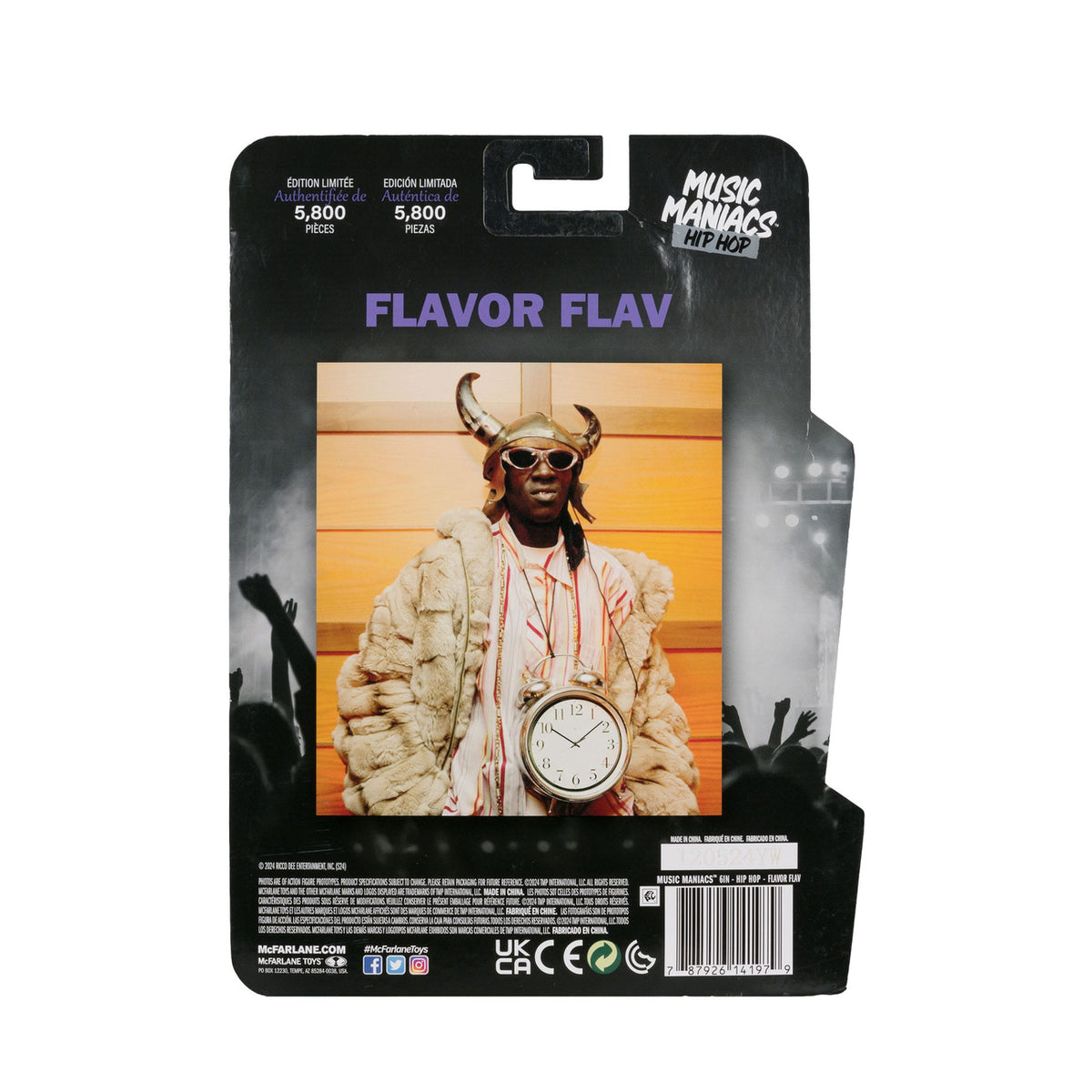 Produktbild Music Maniacs Hip Hop actionfigur Flavor Flav 16 cm