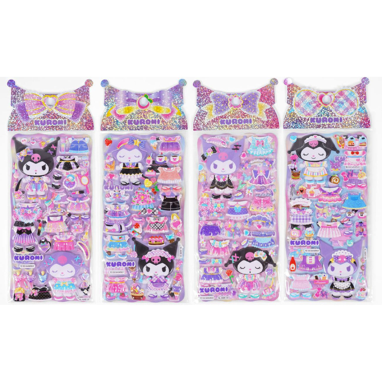 Produktbild Hello Kitty and Friends Klistermärken Kuromi Puffy sortiment (20)