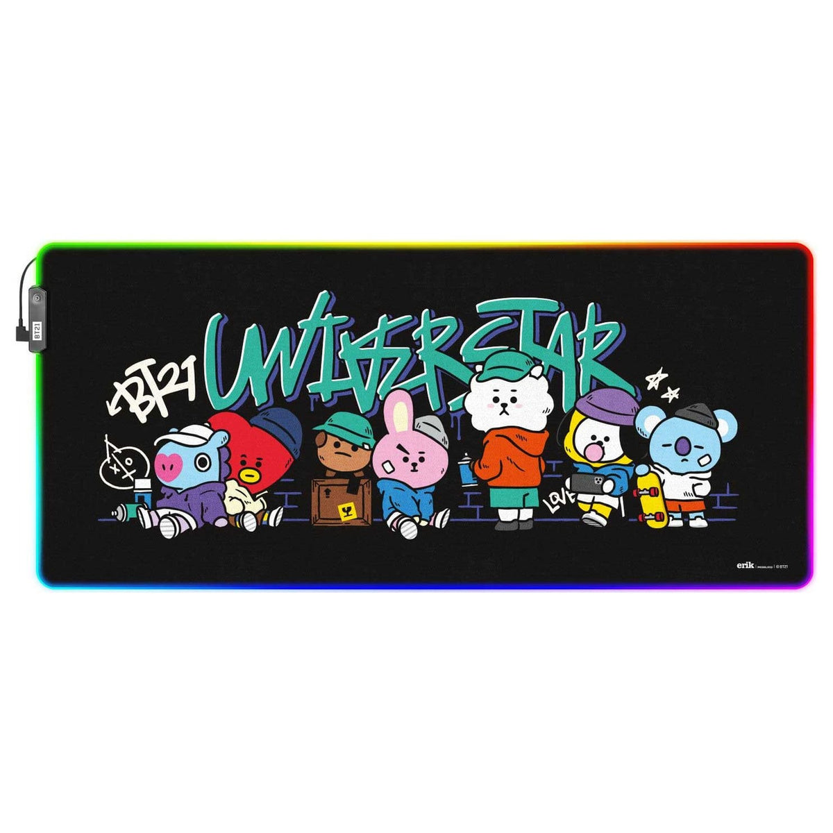 Produktbild BT21 LED XXL Musmatta 90 x 40 cm