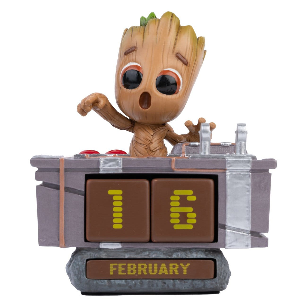 Produktbild Marvel 3D Evig kalender Groot Death Button 12 cm