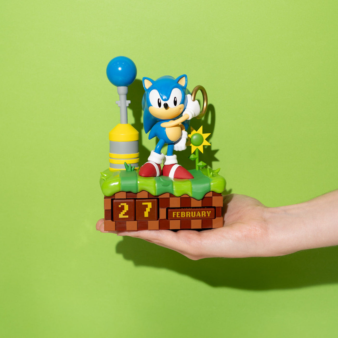 Produktbild Sonic the Hedgehog 3D evighetskalender Sonic