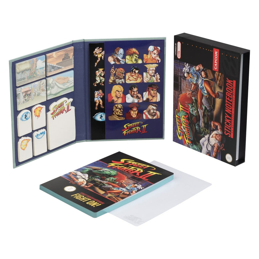 Produktbild Street Fighter Premium anteckningsbok med sticky notes och fodral A5