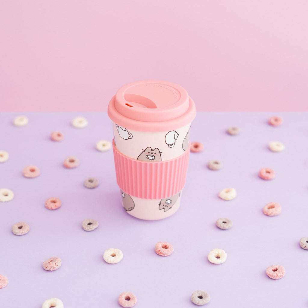Produktbild Pusheen keramikmugg med lock 400 ml