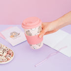 Produktbild Pusheen keramikmugg med lock 400 ml