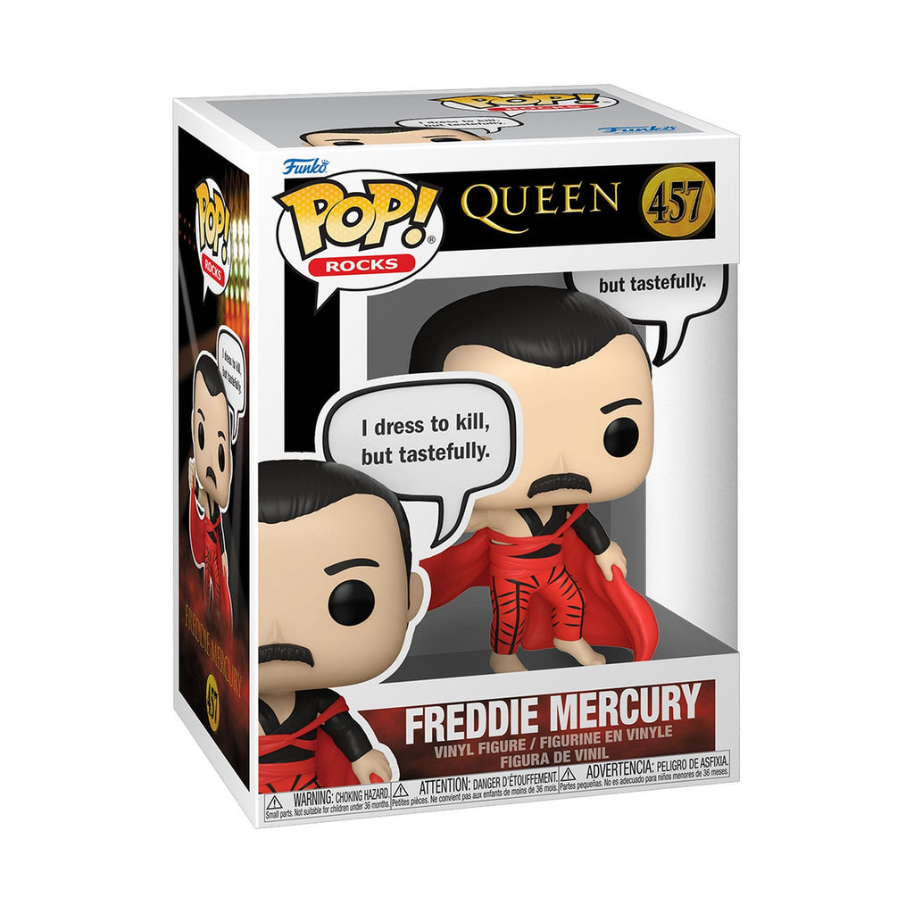 Produktbild Queen POP! Rocks vinylfigur Freddie Mercury (I Dress to Kill) 9 cm