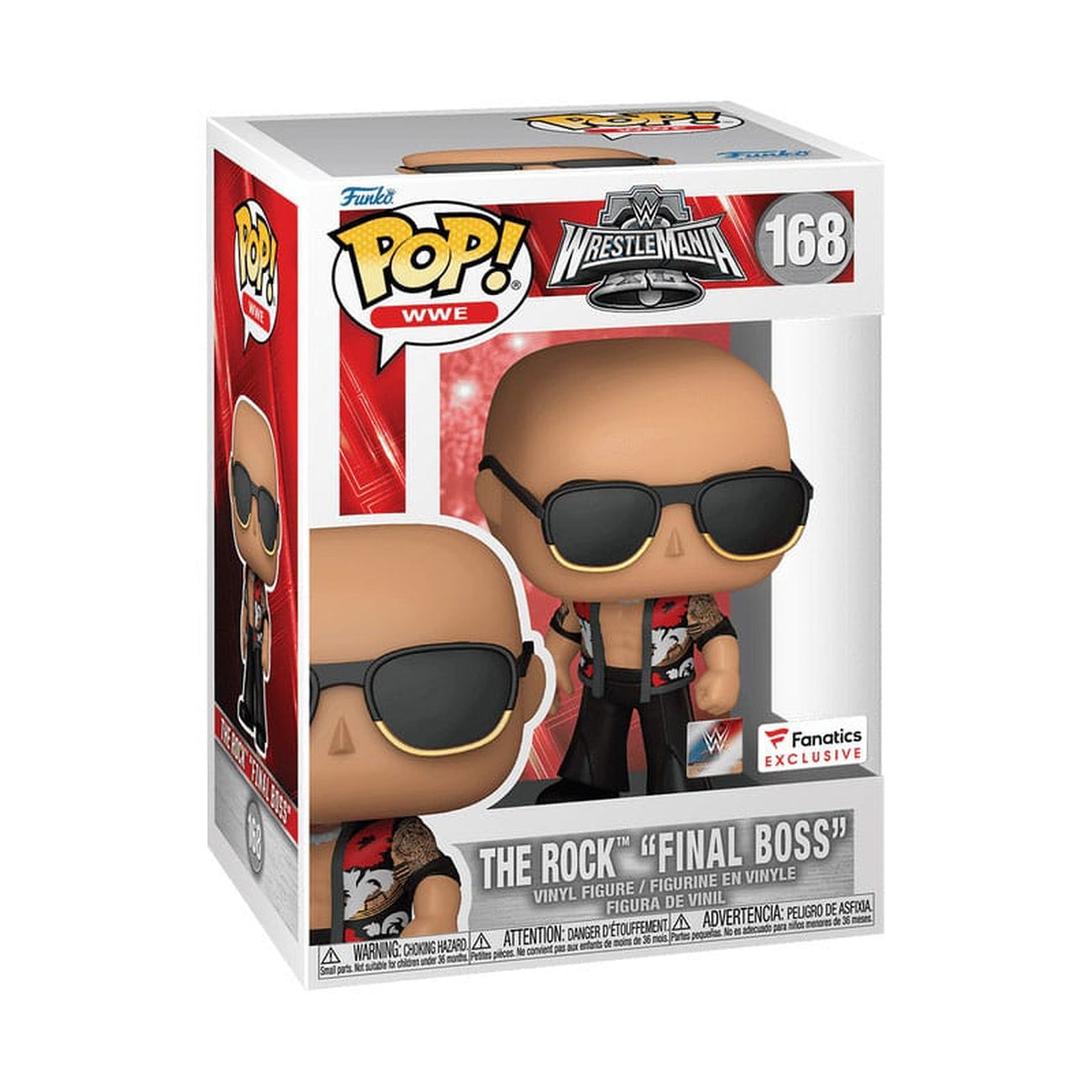 Produktbild WWE POP! Vinylfigur The Rock – Final Boss (WrestleMania 40) 9 cm