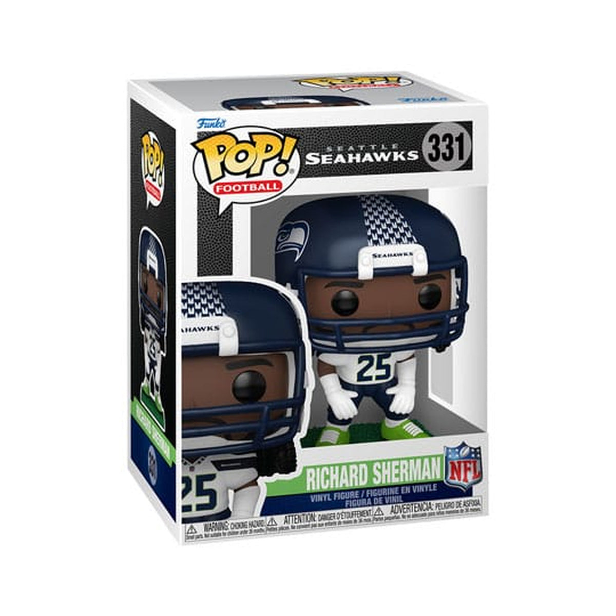 Produktbild NFL: Legends POP! Sports vinylfigur Legends – Richard Sherman (Seahawks) 9 cm