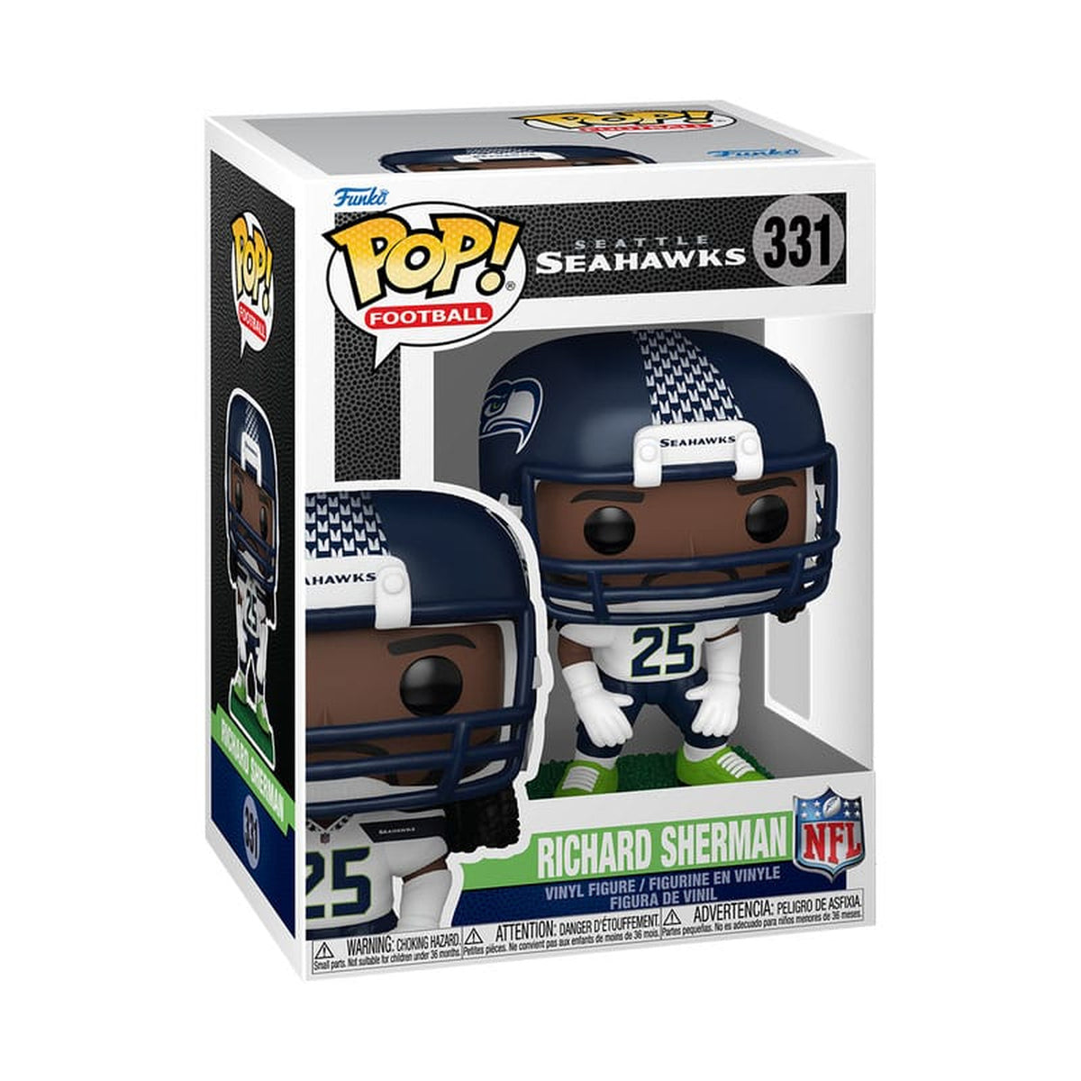 Produktbild NFL: Legends POP! Sports vinylfigur Legends – Richard Sherman (Seahawks) 9 cm