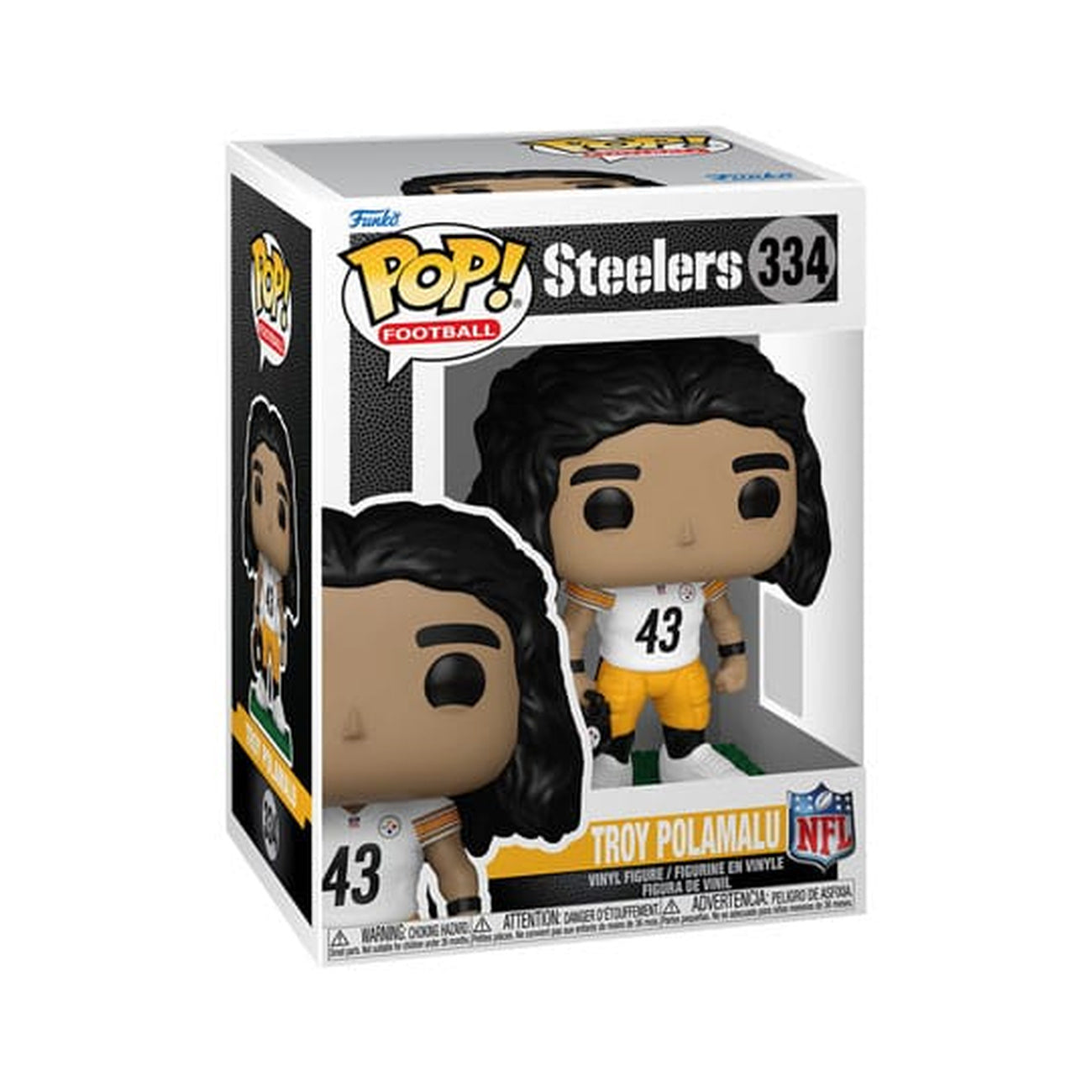 Produktbild NFL: Legends POP! Sports vinylfigur Legends – Troy Polamalu (Steelers) 9 cm