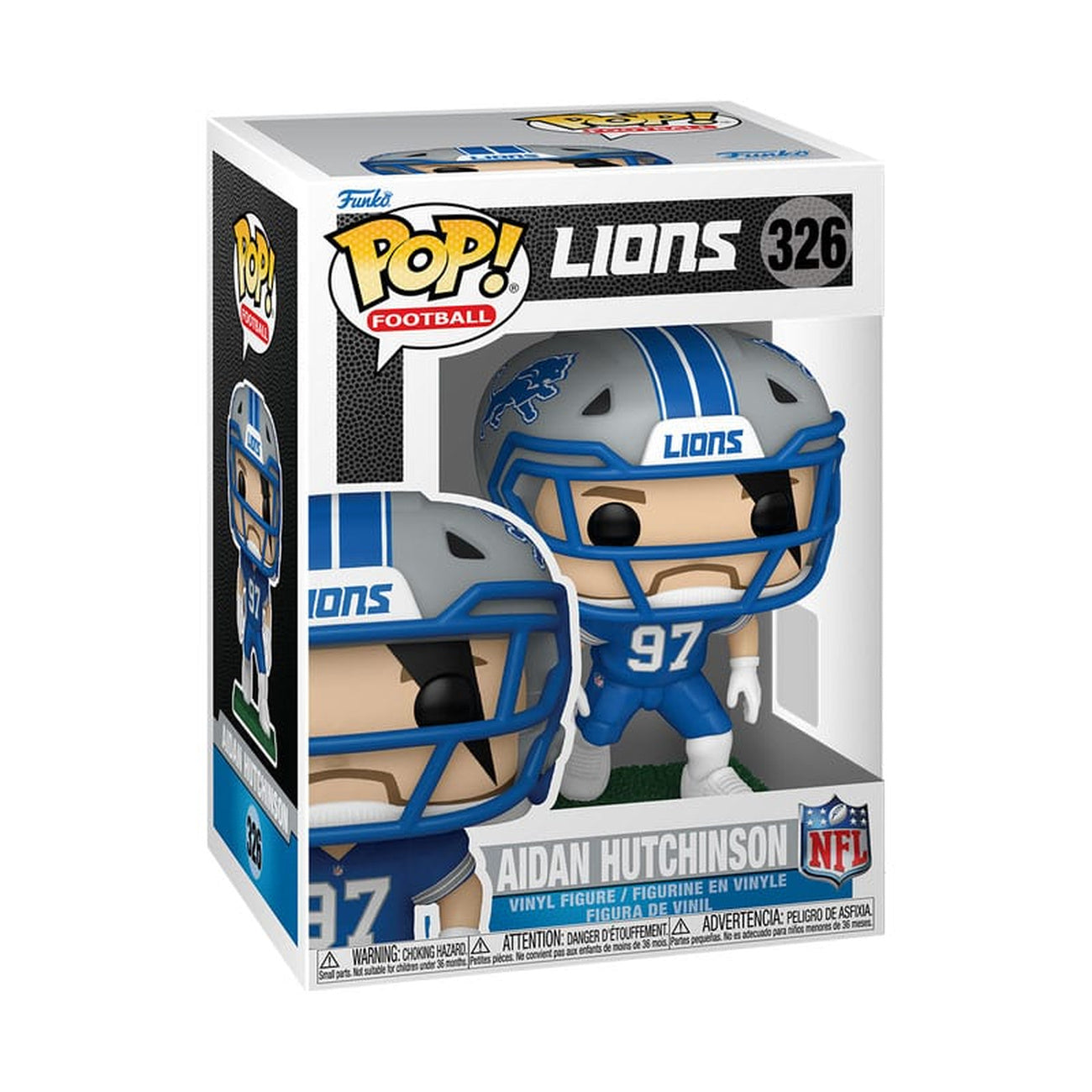 Produktbild NFL: Legends POP! Sports Vinylfigur Lions - Aidan Hutchinson (Home) 9 cm