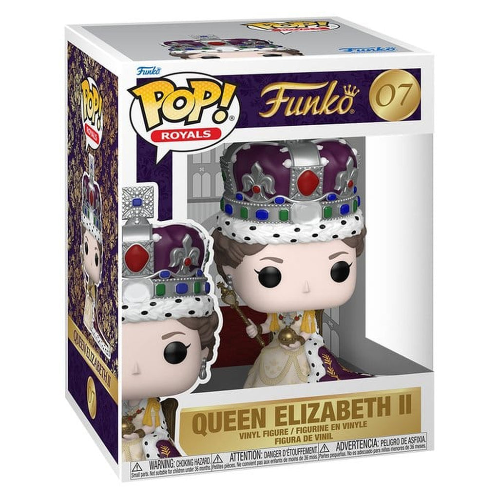 Produktbild Queen Elizabeth II POP! Premium vinylfigur 100th - Queen Elizabeth II (Coronation) 9 cm