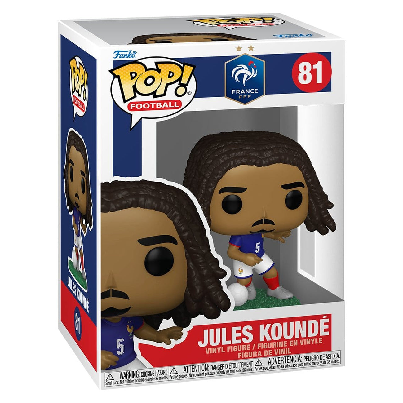 Produktbild EFL POP! Football Vinylfigur Frankrike - Jules Kounde 9 cm