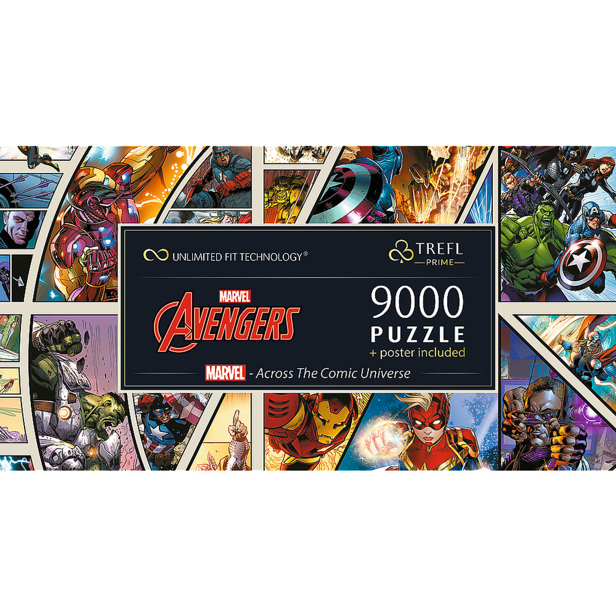 Produktbild Avengers - Across The Comic Universe Pusselsamling med poster